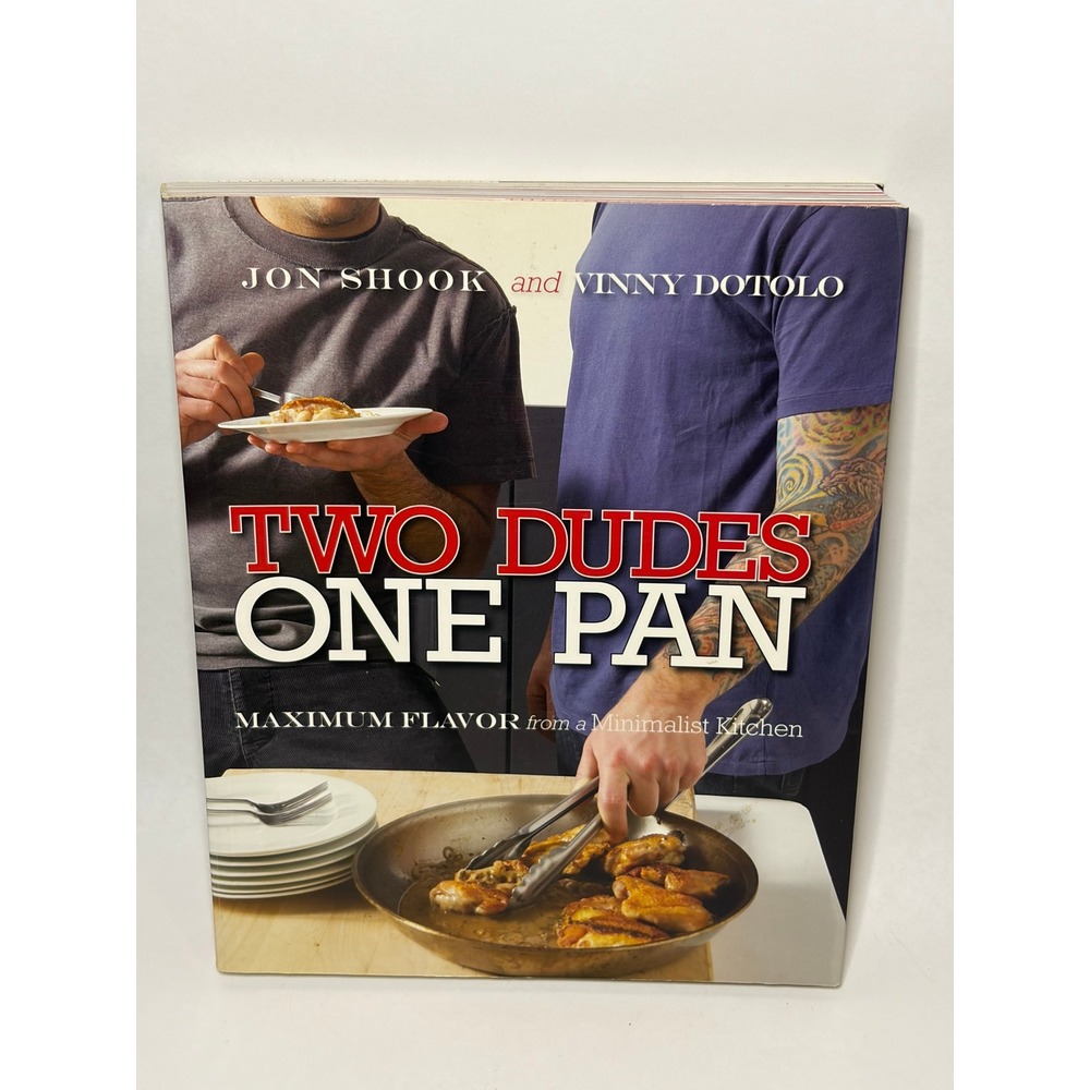 Two Dudes One Pan Minimalist Cooking Paperback Cookbook Recipes Baking Color